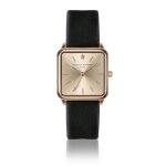 Montre femme en cuir amelia parker gold plaza black - rose gold - 28 mm