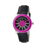 Montre femme - custo - cu033602 - automatique - analogique - caoutchouc noir