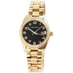 Montre femme - emmi - dor� acier inoxydable - cadran noir 33 mm - �tanche 3 atm