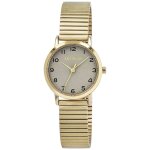 Montre femme - ester - dor� acier inoxydable - cadran marron 28 mm - quartz �tanche 5 atm