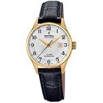 Montre pour femme festina f20011 / 5 swiss made - boîtier en acier inoxydable doré - bracelet en cuir ... Montre pour femme festina f20011 / 5 swiss made - boîtier en acier inoxydable doré - bracelet en cuir ...
