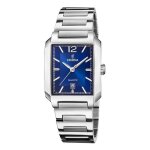 Montre femme - festina - rectangulaire - cadran bleu - acier inoxydable - �tanch�it� 5 atm