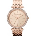 Montre femme - michael kors - parker mk3192 - quartz - acier pvd or rose - 5 atm