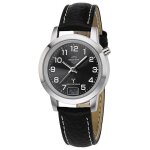 Montre femme - mtla - 10577 - cuir noir - résistante à leau 3 bars - affichage analogique Montre femme - mtla - 10577 - cuir noir - résistante à leau 3 bars - affichage analogique
