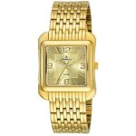 Montre femme - radiant - new donna - acier inoxydable plaqu or - analogique - carre