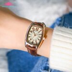 Montre femme retro rectangulaire compact montre femme �tanche bracelet femelle