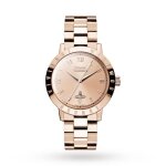 Montre femme - vivienne westwood - vv152rsrs - bicolore acier / or rose - cadran textur� - 34 mm