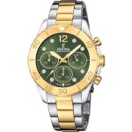 Festina boyfriend f20604 / 2 ? montre femme quartz acier 39 mm cadran vert bracelet bicolore
