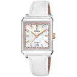 Montre festina f20682 / 1 pour femme - boîtier en acier inoxydable gris - bracelet en cuir blanc Montre festina f20682 / 1 pour femme - boîtier en acier inoxydable gris - bracelet en cuir blanc