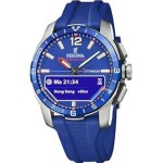 Montre - festina - f23000 - connected d - bo�tier en titane argent� - bracelet en caoutchouc - sportive ...