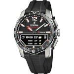 Montre - festina - f23000 - titane argent� - bracelet caoutchouc - sportive homme
