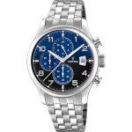 Montre - festina - homme - chronographe - cadran noir et bleu - Étanchéité 5 atm Montre - festina - homme - chronographe - cadran noir et bleu - Étanchéité 5 atm