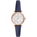 Montre fossil - femmes - es5295 - bleu cuir - 28mm - 5 bar