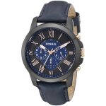 Montre - fossil - fs5061 - quartz - cuir - Étanchéité 5 atm Montre - fossil - fs5061 - quartz - cuir - Étanchéité 5 atm