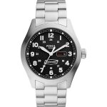 Montre fossil hommes fs5976 - argent acier inoxydable - 46mm - noir - bracelet acier - etanche 10 bar ... Montre fossil hommes fs5976 - argent acier inoxydable - 46mm - noir - bracelet acier - etanche 10 bar ...