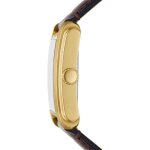 Montre fossil hommes fs6011 - marron cuir - etanche 5 atm - quartz - verre minral - analogique