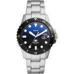 Montre fossil hommes fs6038 - argent acier inoxydable - etanche 10 atm - quartz analogique