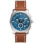Montre fossil - hommes - fs6059 - marron cuir - 42mm - 5 bar