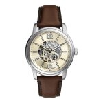 Montre fossil hommes me3264 - cuir marron - 43mm - 5 bar
