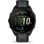 Montre gps connecte - garmin - forerunner 165 - 12 - noir avec bracelet noir et gris