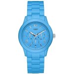 Montre - guess - femme - bracelet bleu - quartz - �tanch�it� l�g�re