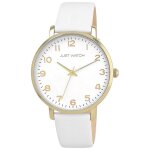 Montre - haike - cuir blanc 20 mm - bo�tier dor� 41 mm - �tanch�it� 5 atm