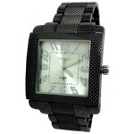 Montre homme acier noir blanc elegant gris chrome carre boss formule 1 classique Montre homme acier noir blanc elegant gris chrome carre boss formule 1 classique
