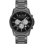 Montre homme armani exchange ax1765 - acier inoxydable gun - etanche 5 atm