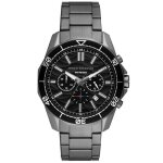 Montre homme armani exchange - ax1959 en acier inoxydable gun - etanche 10 atm