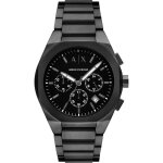 Montre hommes armani exchange - ax4183 - noir acier inoxydable - etanche 5 atm