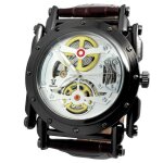 Montre homme automatique classique smart marron blanc boss ubloat squelette luxe