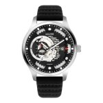 Montre homme automatique - s. oliver so - 3941 - la - bracelet cuir noir - etanche 5 atm