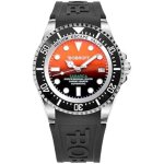 Montre homme automatique diver professional de plongée - bobroff - bf0004 - bfstn - orange - 42mm - valve ... Montre homme automatique diver professional de plongée - bobroff - bf0004 - bfstn - orange - 42mm - valve ...