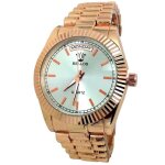 Montre homme bijoux cuivre or rose fine ollex acier mode classique idee cadeau