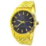 Montre homme bijoux or bleu luxe jaune fine acier mode classique ide cadeau