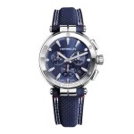 Montre homme bracelet cuir - herbelin - montre herbelin newport chrono textile bleu