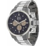 Montre homme cerruti 1881 swiss made. date et chrono bracelet et cadran plaqu argent cra108stu03mut