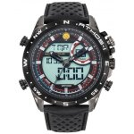 Montre homme chrono acier cuir noir - patrouille de france - a1 - 100l - 668074 Montre homme chrono acier cuir noir - patrouille de france - a1 - 100l - 668074