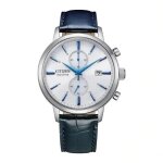 Montre hommes citizen ca7069 - 16a - cuir bleu - 41mm - etanche 5 bar