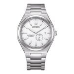 Montre hommes citizen nj0180 - 80a - argent titane - 41mm - etanche 10 bar - bracelet titane - verre ...