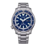 Montre hommes citizen ny0161 - 63l - argent acier inoxydable - 42mm - etanche 20 bar