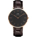 Montre homme daniel wellington classic black york rose gold dw00100128