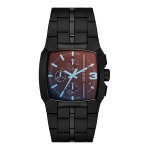 Montre homme diesel en acier noir etanche - 245283
