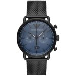 Montre - emporio armani - ar11201 - chronographe - acier - tanchit 5 atm - cadran bleu