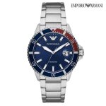 Montre homme emporio armani ar11339 - etanche 5 atm - bracelet acier - verre saphir