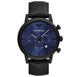 Montre homme - emporio armani - ar11351 - chronographe - cuir - 5 atm