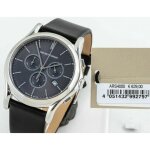 Montre homme emporio armani swiss made avec chrono et date bracelet cuir ars4000
