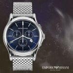 Montre homme emporio armani swiss made avec chrono jour et date. bracelet et cadran en argent ars4013 ... Montre homme emporio armani swiss made avec chrono jour et date. bracelet et cadran en argent ars4013 ...