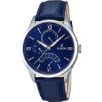 Montre homme - festina - f16823 - 3 - etanche 5 atm - bracelet cuir - analogique