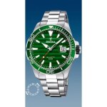 Montre homme - festina - f20360 / 3 - quartz - cadran vert - bracelet acier - etanche 100m